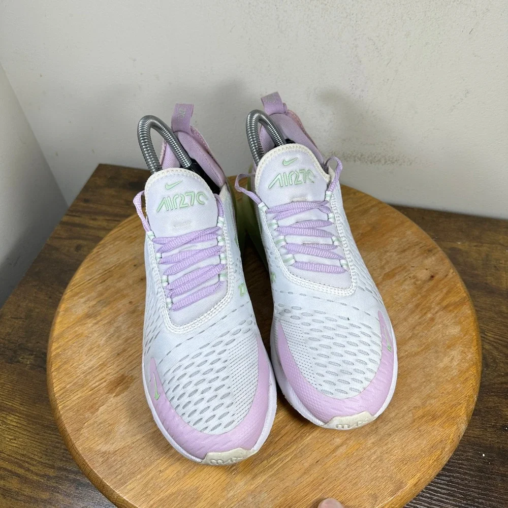 Nike Air Max 270 Women's Shoes White Lavender Green Size 8 CW7042-100